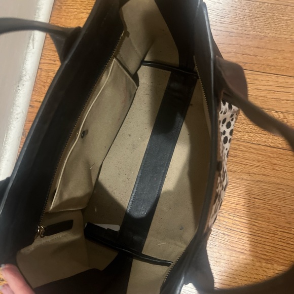 Chloe leather and calf hair dalmation print tote - Picture 2 of 3